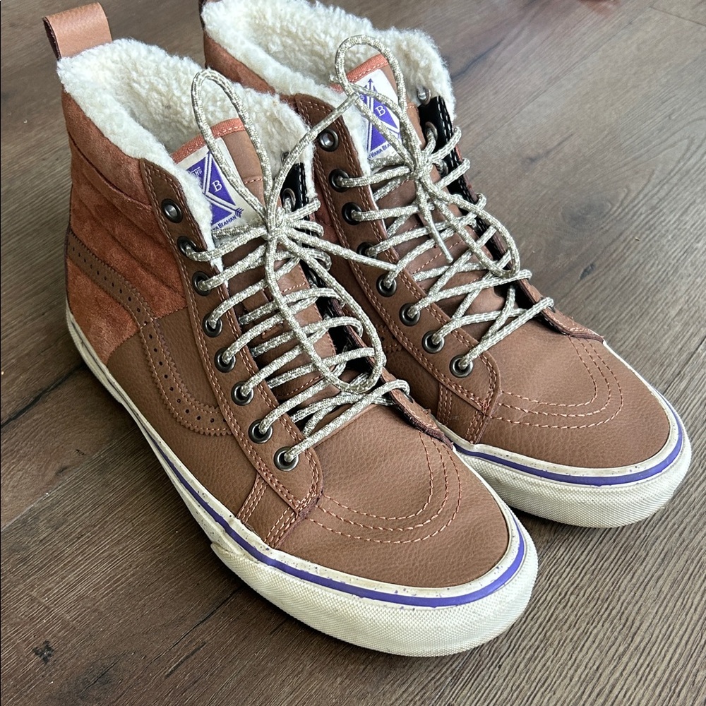 Vans Hana Beaman Brown High-Top Sneakers ! Woman’s size 10 ! Men’s Size 8.5